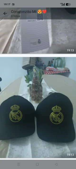 2 Gorras Real Madrid Nuevas