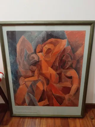 Lámina Picasso Trois Femmes Enmarcada