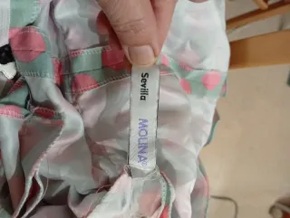 Traje de Flamenca volantes lunares