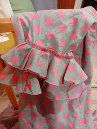 Traje de Flamenca volantes lunares