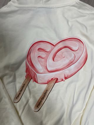 Sudadera Fake Gods Iced Heart Blanca