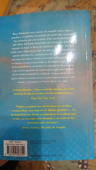 Libro La insólita amargura del pastel de limón