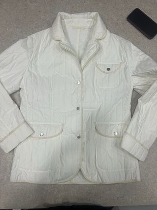 Giacca trapuntata bianca