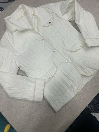 Giacca trapuntata bianca