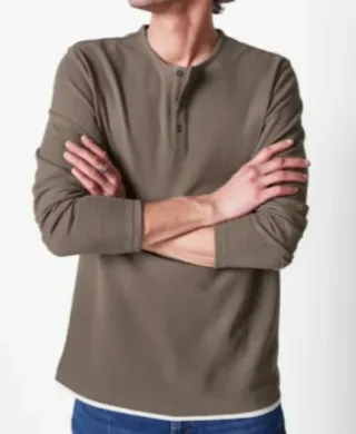 Camiseta Manga Larga Hombre. Talla M