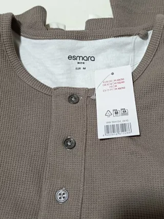 Camiseta Manga Larga Hombre. Talla M