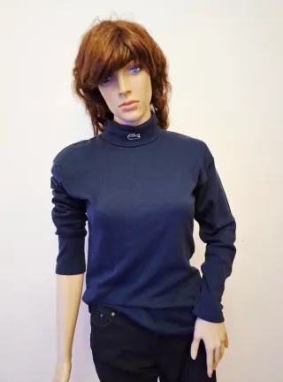 Jersey Lacoste azul cuello alto