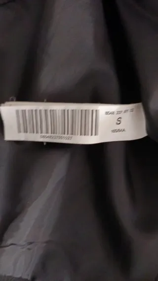 Capa corta gris talla S