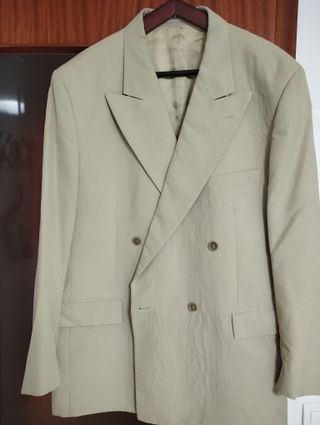 Traje de chaqueta verano hombre beige