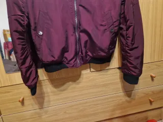 Cazadora Bomber Stradivarius Mujer Morado