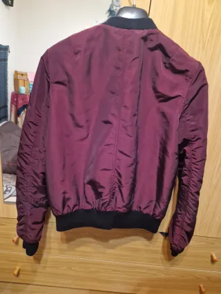 Cazadora Bomber Stradivarius Mujer Morado