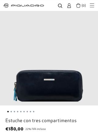 Estuche Piquadro Blue Square Negro. AC2141B2/N.