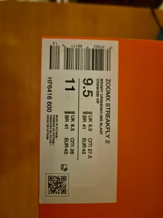 Nike Streakfly 2 Sin estrenar en su caja original.