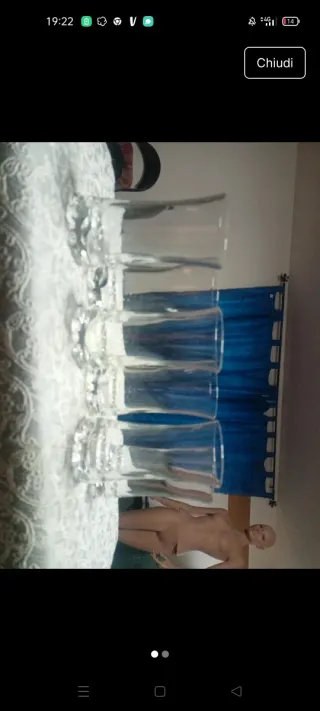 Servizio bicchieri vintage anni '70