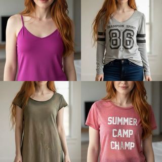 Lote 4 camisetas mujer
