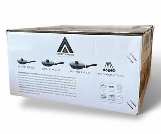 Tris padelle con coperchi A.M.C