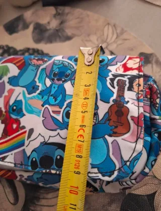 Estuche doble cremalleras Stitch