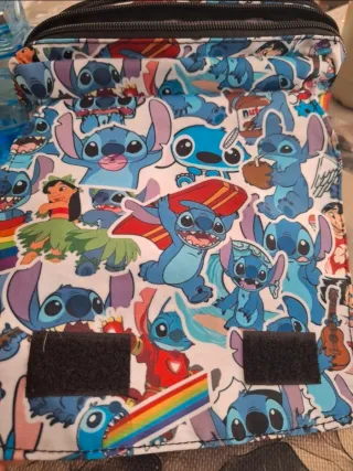 Estuche doble cremalleras Stitch