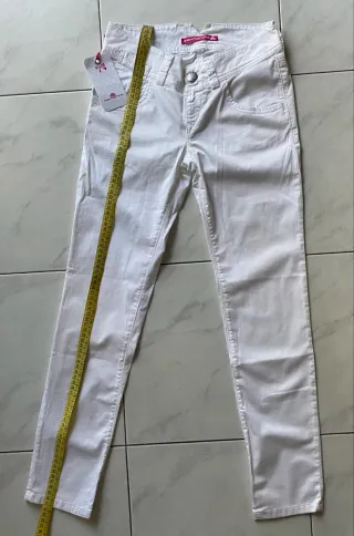Pantaloni bianchi bambina Fornarina tg 10