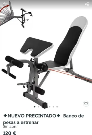 Banco de pesas ajustable