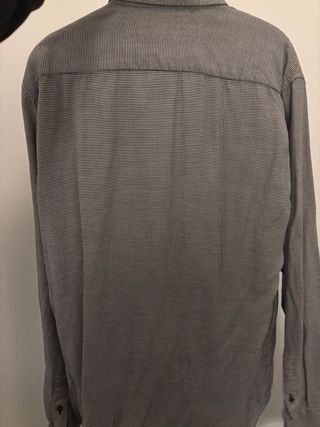 Camisa Zara Slim Fit Gris Talla M