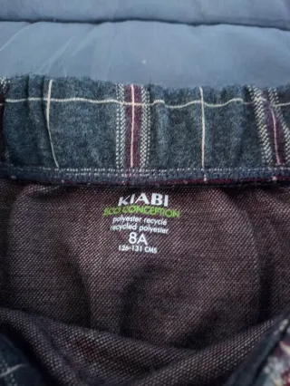 Saia Kiabi xadrez 8 anos