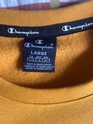 Sudadera Champion mostaza Talla L
