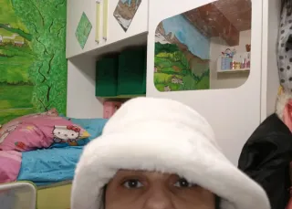 Cappello ecopelliccia bianco