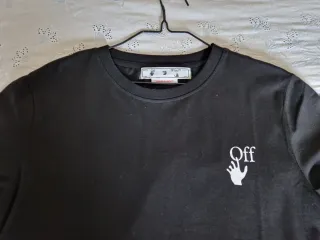 T-shirt Off-White nera taglia S