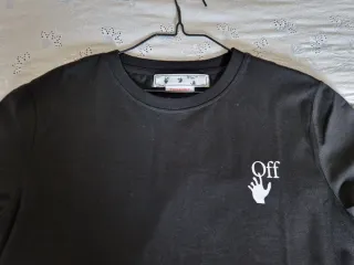 T-shirt Off-White nera taglia S