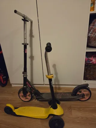 Patinete infantil y patinete grande