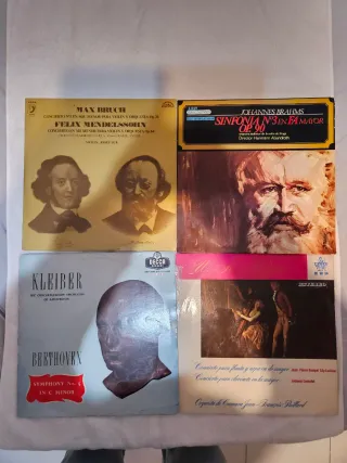 Vinilos Clásicos: Brahms, Beethoven, Bruch, Mozart