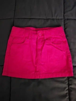 Saia Benetton 6/7 anos Rosa