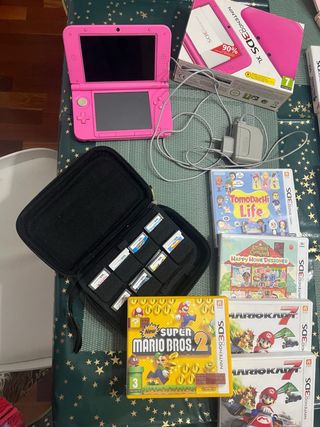 Nintendo 3DS XL Rosa + Giochi
