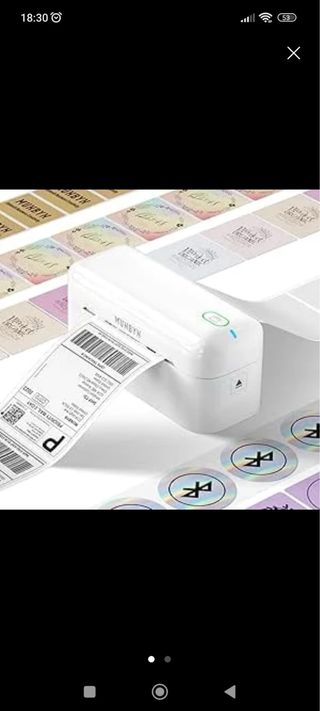 Impresora de etiquetas MUNBYN blanca