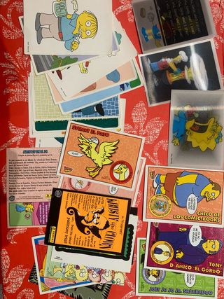 Lote cromos Los Simpsons