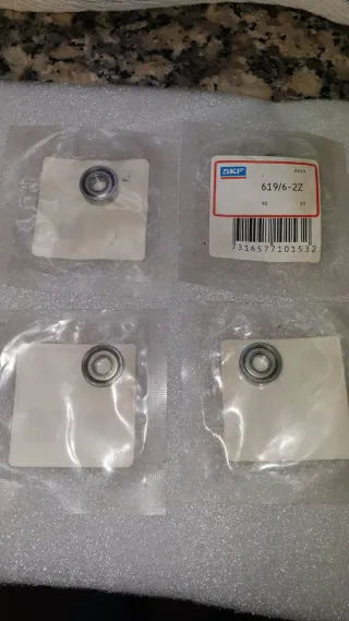 4 Rolamentos SKF 619/6-2Z