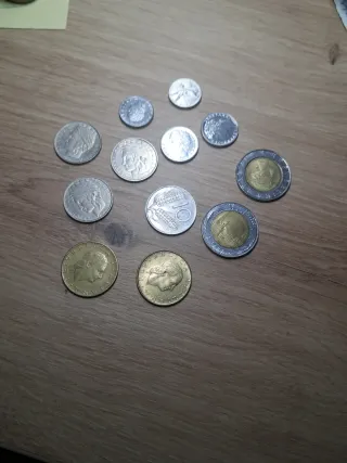 Lote 12 monedas Liras Italia