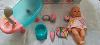 Muñeca Bebé Baño Accesorios