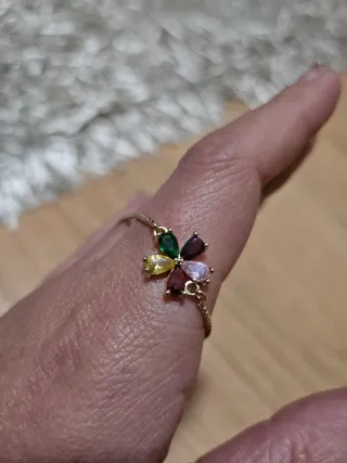 Pulseira Flor Colorida Ajustável