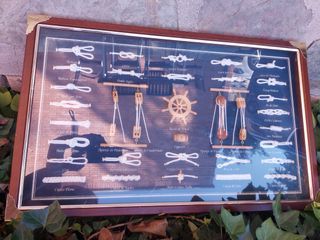 Cuadro Nudos Marineros Madera y Tela