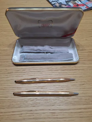 Set Bolígrafo y Portaminas Cross Oro 14k