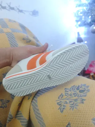 Zapatillas Retro Naranja Beige Talla