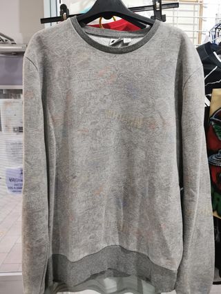Sudadera DC Gris Estampada