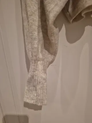 Jersey lana crema capucha