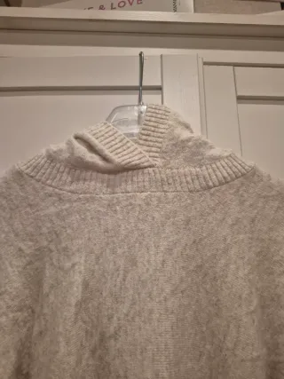 Jersey lana crema capucha