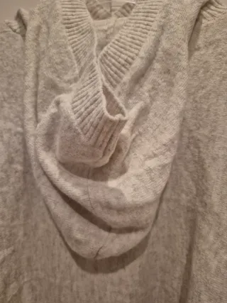 Jersey lana crema capucha