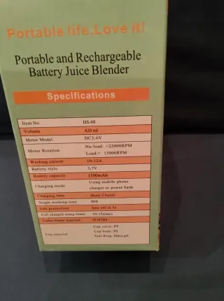 Batidora Mini Nueva Portátil Recargable