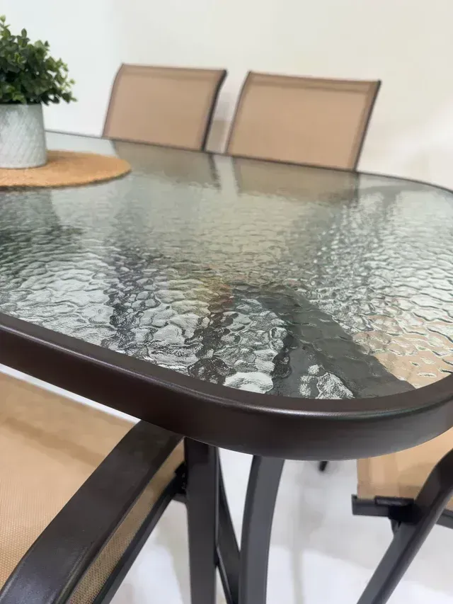 NUEVO! Mesa de Cristal Templado + 6 Sillas