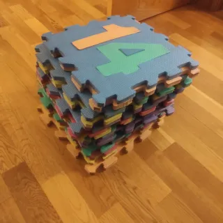 Alfombra Puzzle Infantil Números Colores